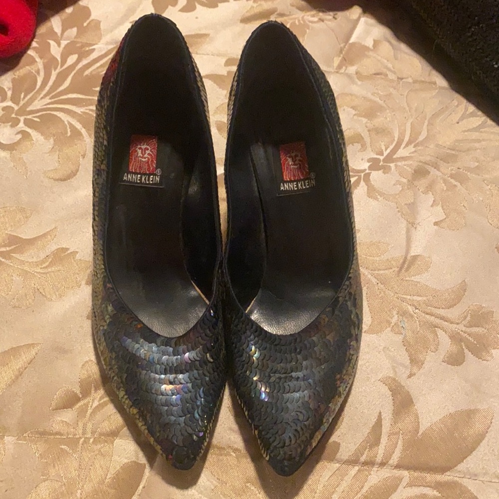 Anne Klein beautiful sequin heels